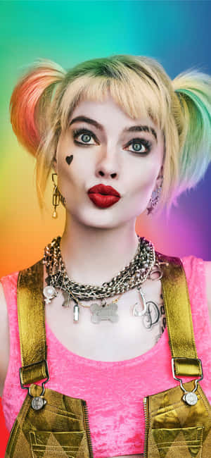Harley Quinn baggrund — Motorola Edge Wallpapers