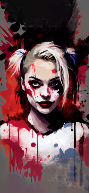 Harley Quinn baggrund — Motorola ThinkPhone Wallpapers