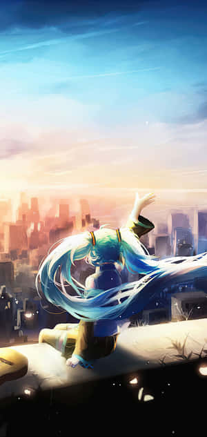 Hatsune Miku telefon — Oppo Find X8s Wallpapers