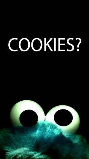 Cookie Monster cookies statement låseskærm tapet. — Låseskærm Wallpapers