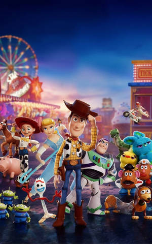 Toy Story fire hele besætning tapet — RedMagic Astra 2 Wallpapers