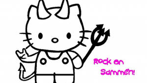 Hello Kitty Halloween ond baggrund — Hello Kitty Halloween Wallpapers