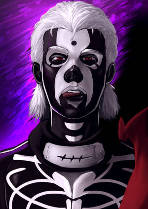 Hidan Akatsuki skeletportræt wallpaper — IQOO Pad5c Wallpapers