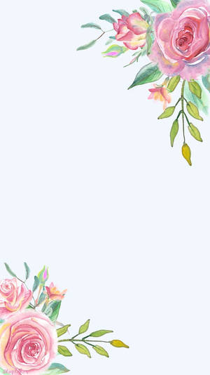 Hjørnebort Blomster Iphone