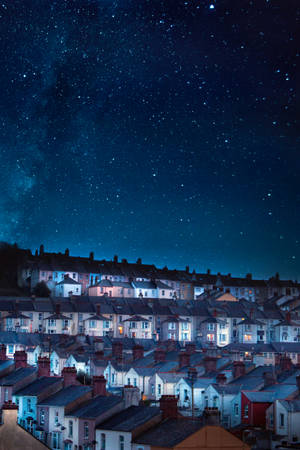 Højopløselig Stjerne og Rækkehuse — Xiaomi Pad 7S Pro 12.5 Wallpapers