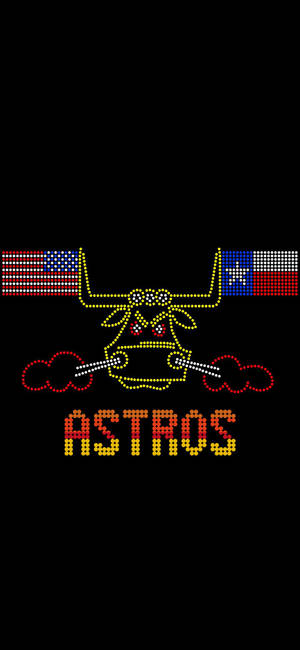 Houston Astros stiliseret Texas tyr wallpaper — iPhone 14 Pro Max Wallpapers