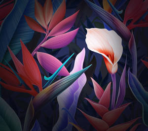 Huawei Mate 10 Pro floral tapet — Huawei Wallpapers