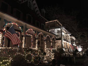 Hus i New Jersey — Hyggelig julestemning Wallpapers