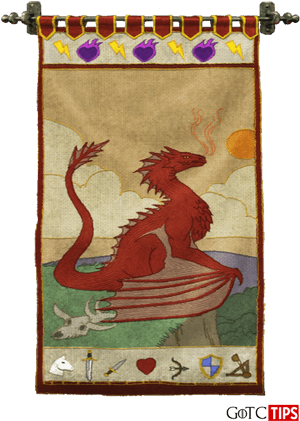 Hus Targaryen Banner Game of Thrones — Game of Thrones sæson 8 Wallpapers