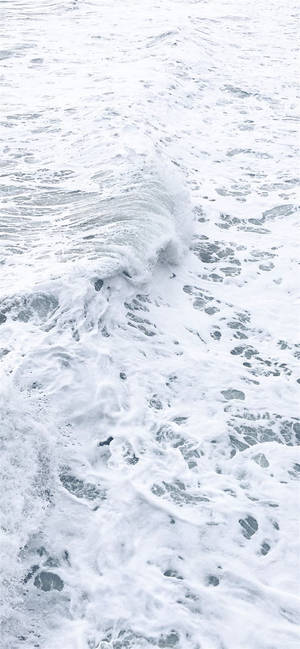 Hvid iPhone Havbølge Skum — Galaxy S24 FE Wallpapers