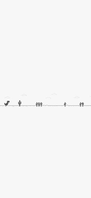 Hvid iPhone Ingen Internet Dinosaur — iPhone 16e Wallpapers