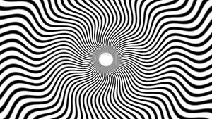 Hvid og sort trippy — Sort æstetisk GIF Wallpapers