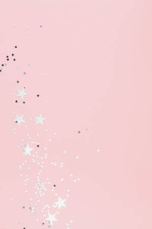 Hvid stjerne i pastelrosa æstetik — Pastel pink æstetik Wallpapers