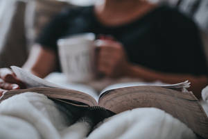 Hygge bog æstetik baggrund — Bog æstetik Wallpapers
