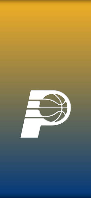 Indiana Pacers minimalistisk team logo wallpaper — iPhone 12 Wallpapers