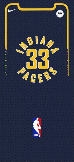 Indiana Pacers trøje illustration baggrund — Pixel 8a Wallpapers