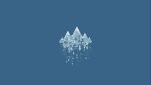 Simpelt krystaldesign i midten tapet — Simpel Wallpapers