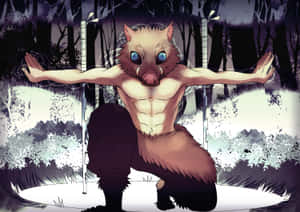 Inosuke med maske PFP — Sej djævlejæger Wallpapers