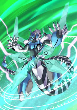 Intens, fascinerende duel mellem Yu-Gi-Oh-drager — iPhone Duo Wallpapers