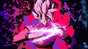 Intens Goku Black, der oplader sin kraft i kamp