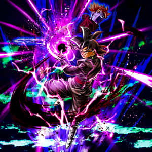 Intens Goku Black i kampklar positur — Goku Black Wallpapers