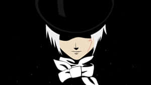 Intens sort-hvid anime scene