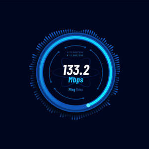 Hastighedstest Internet Neongrøn — Neon blå Wallpapers