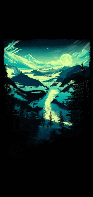 IPhone 11 Pro Max Digital Painting wallpaper — iPhone 16e Wallpapers