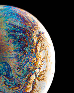 Iphone 12 Pro Max Psykedelisk Planet tapet