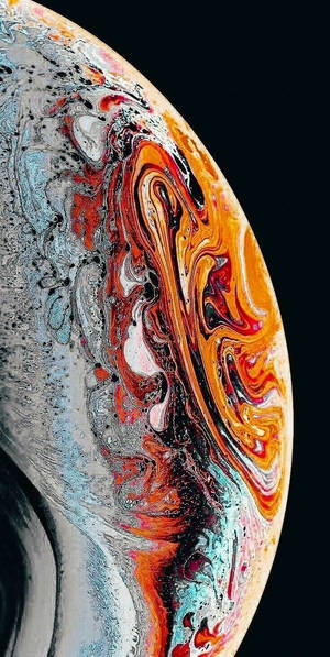 Iphone 13 IOS orange planet baggrundsbillede — iPhone 7 Plus Wallpapers