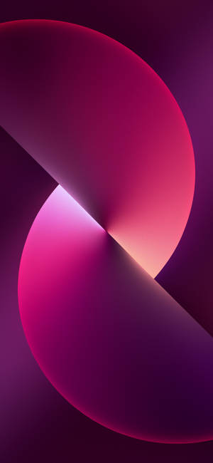 Iphone 13 mørk rosa cirkel baggrund — iPhone 17 Wallpapers