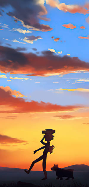 Iphone æstetisk silhuet tapet — iPhone 15 Pro Max Wallpapers