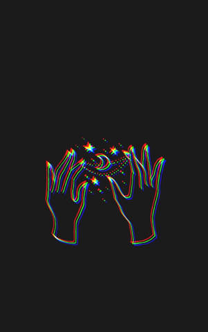 Iphone æstetiske magiske hænder baggrund — Galaxy Tab S10+ Wallpapers