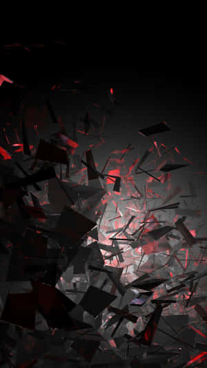 iPhone X abstrakte mørke former knust — Abstrakt Wallpapers