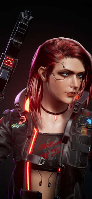 Iphone X Cyberpunk 2077 baggrund — Honor X9e Pro Wallpapers