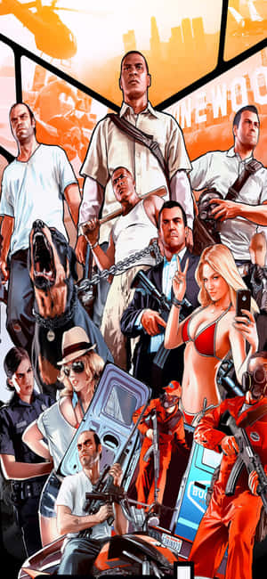 Iphone X Grand Theft Auto V Baggrund — Oppo F31 Wallpapers