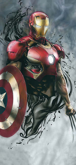 Iphone X Iron Man Baggrund — Honor X7e Plus Wallpapers
