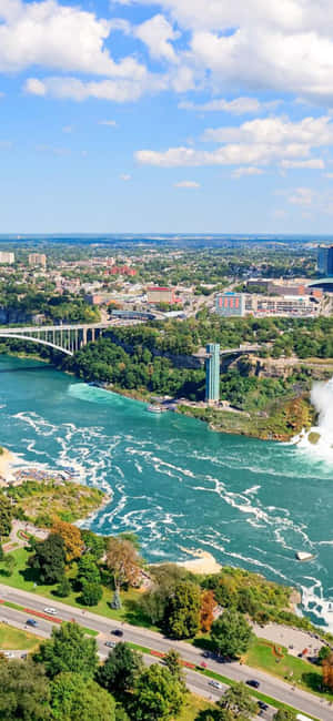 Iphone X Niagara Falls Baggrund — Realme Narzo 80 Pro Wallpapers