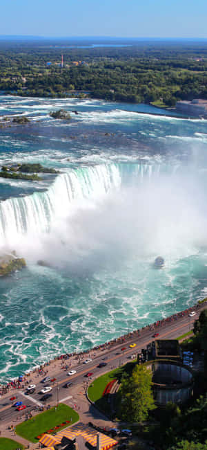 Iphone X Niagara Falls Baggrund — Realme Narzo 80 Pro Wallpapers