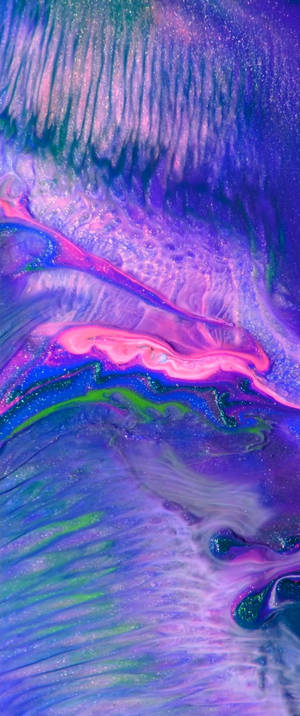 iPhone X Original Purple Waves — Z Flip 5 Wallpapers