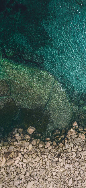 iPhone X Original Sten På Strandbred — iPhone 18 Pro Max Wallpapers