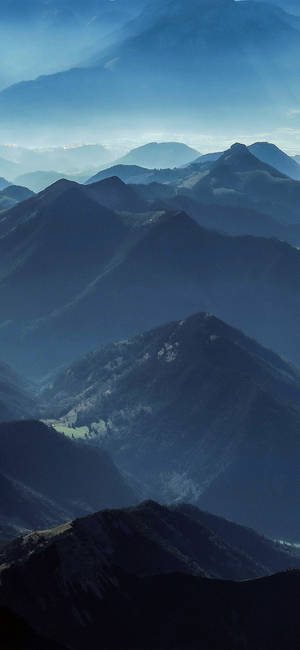 iPhone X Original Bjergkæde — iPhone XS Max Wallpapers