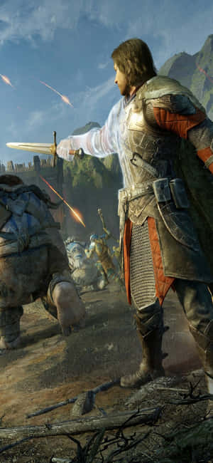 Iphone X Shadow Of Mordor Baggrund — Galaxy A55 Wallpapers