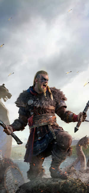 Iphone Xs Assassin's Creed Valhalla Baggrund — Infinix Smart 10 Plus Wallpapers