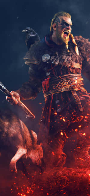 Iphone Xs Assassin's Creed Valhalla baggrund — Infinix Smart 10 Wallpapers