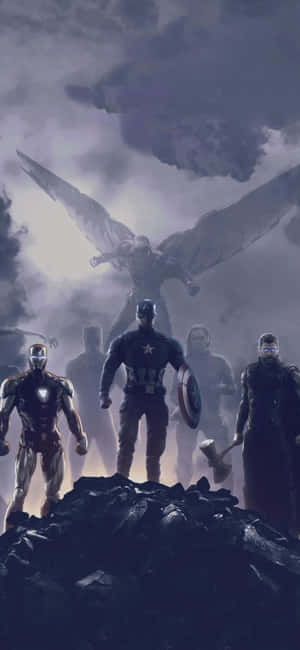 Iphone Xs Avengers baggrund — Galaxy M56 Wallpapers
