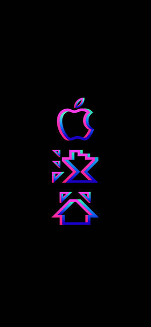 Iphone Xs Logo Baggrund — iPhone 16 Pro Wallpapers