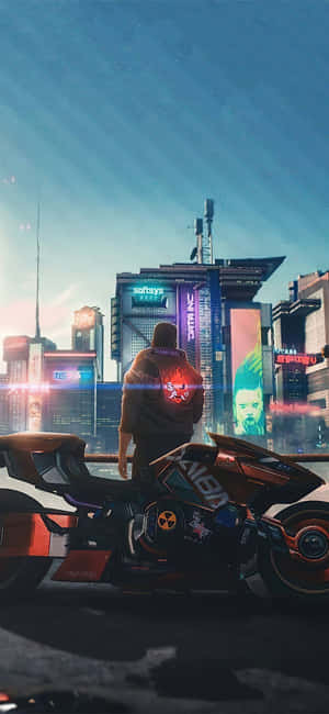 Iphone Xs Max Cyberpunk 2077 Baggrund — Vivo Y60 Wallpapers
