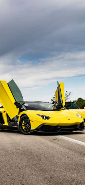 Iphone Xs Max Lamborghini Baggrund — Galaxy F07 Wallpapers