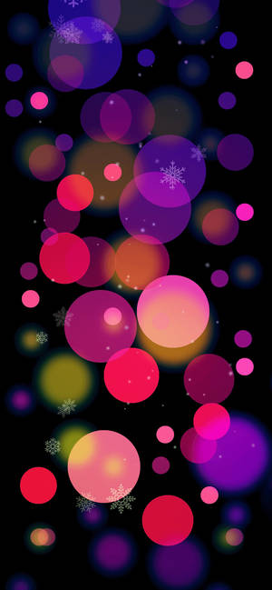 iPhone XS Max OLED Farverige Cirkler — Galaxy S25 Wallpapers